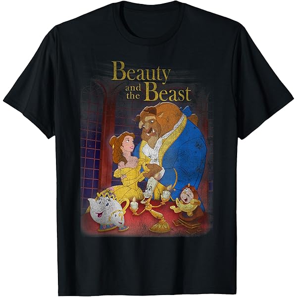 Disney Beauty and The Beast Her Beast Framed Portrait T-Shirt
